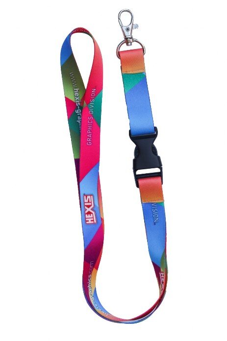 lanyard stampato con fibbia di sgancio